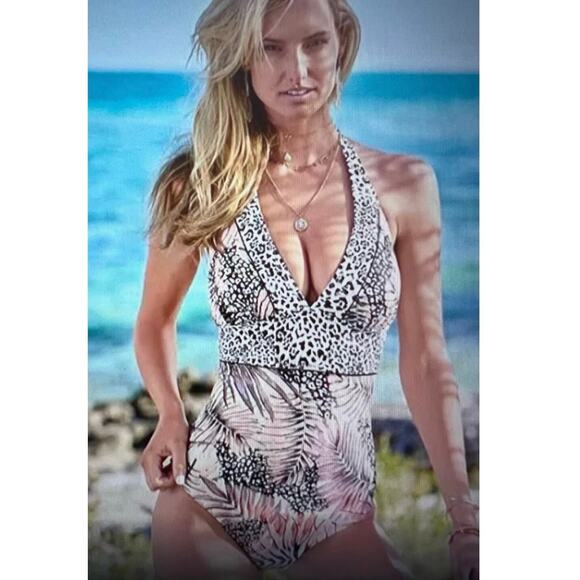 New! Venus Wild Island Sexy  Multicolor Bohemian One-Piece Swimsuit size 6 - Picture 1 of 8